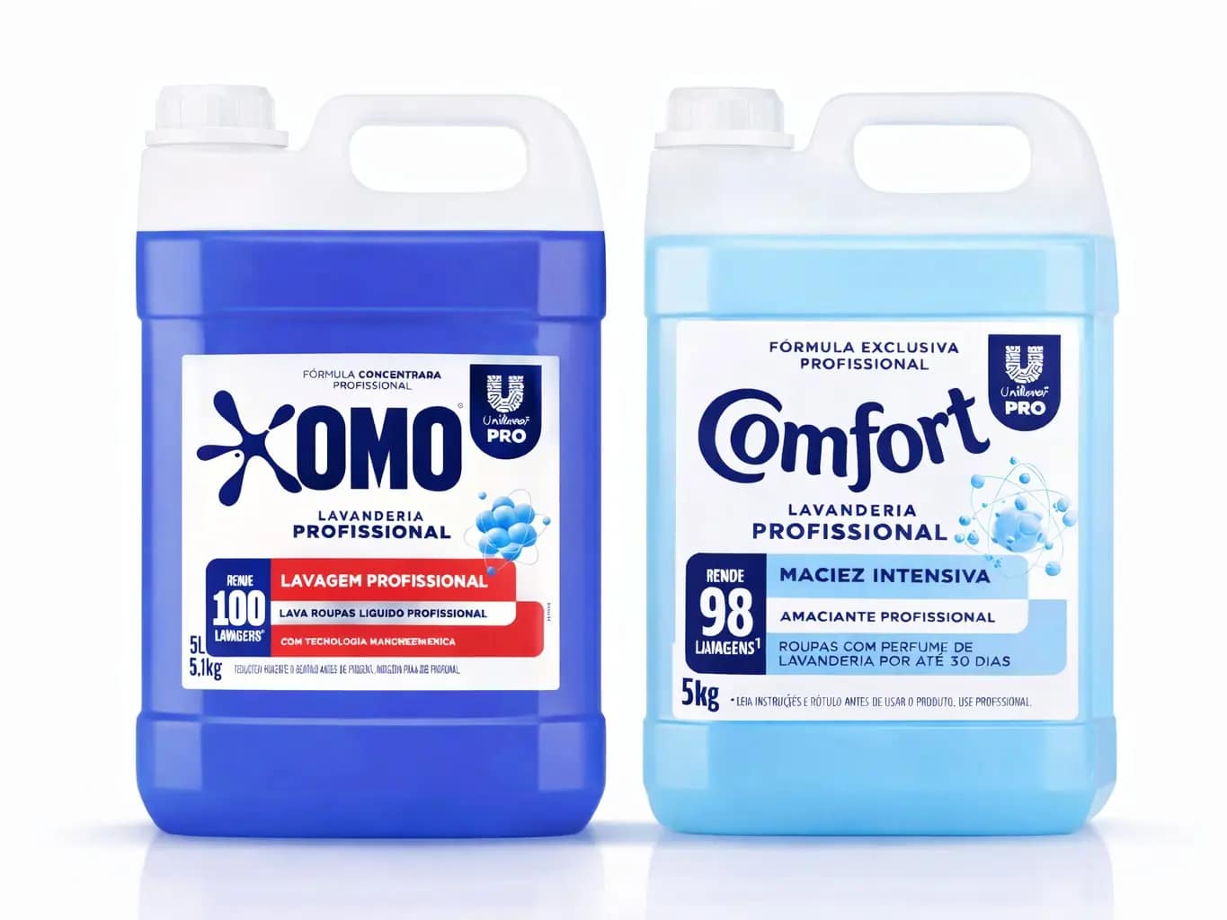 Kit OMO + Amaciante Comfort Embalagem padrão