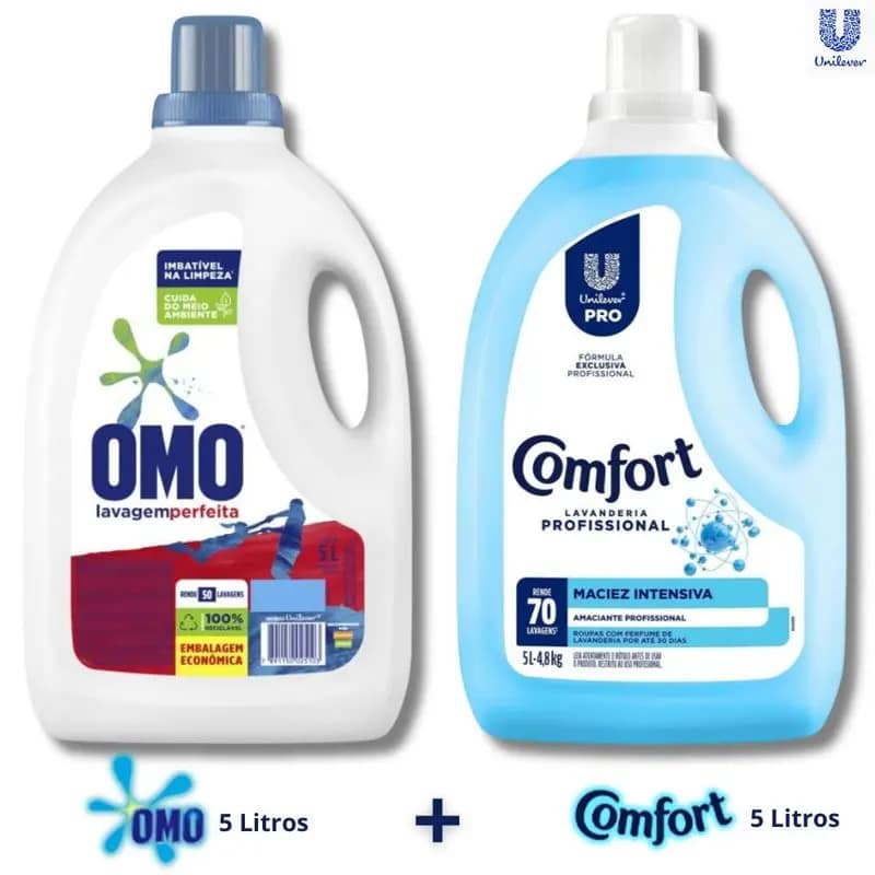 Kit OMO Lavagem Perfeita + Amaciante Comfort (kit misto)