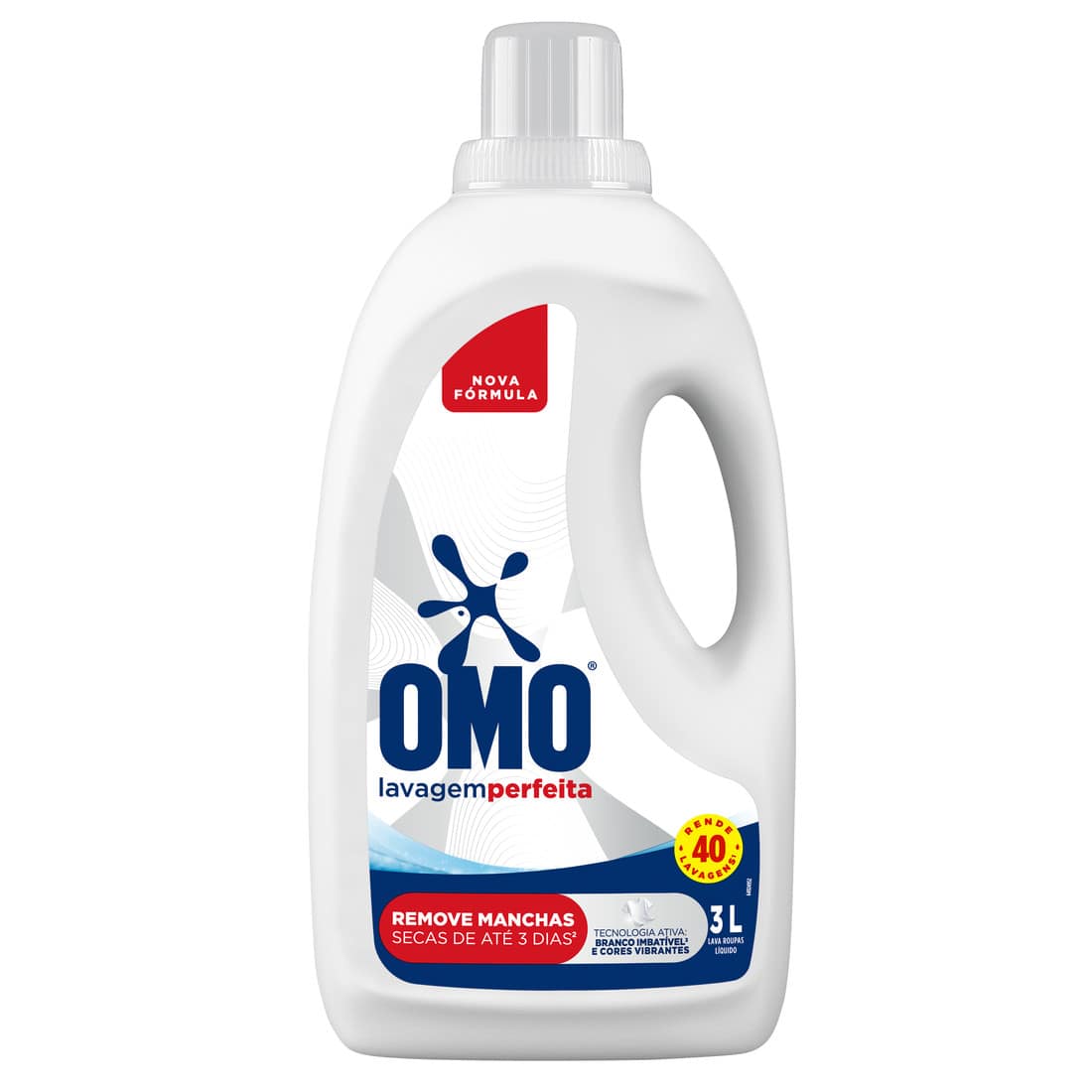 Sabão Líquido OMO Lavagem Perfeita 3 L – Kit com 3 unidades