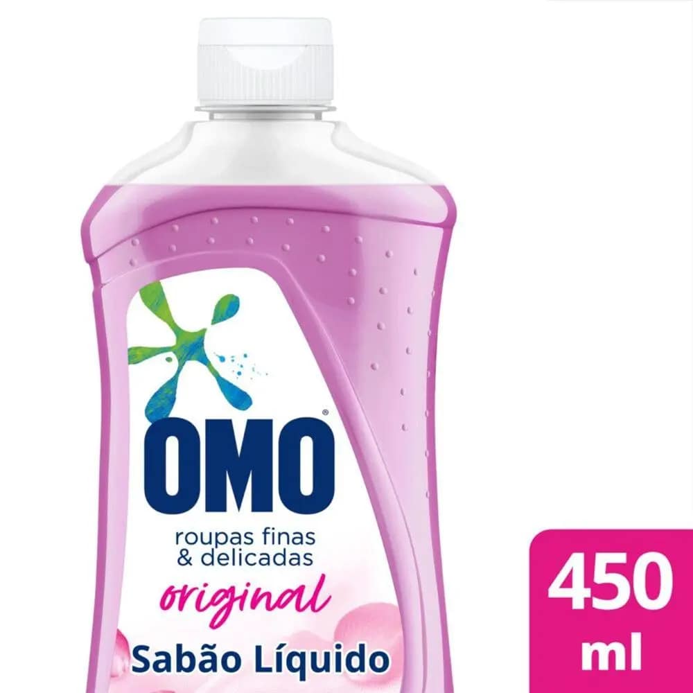 Sabão Líquido OMO Roupas Finas e Delicadas Original 450 ml