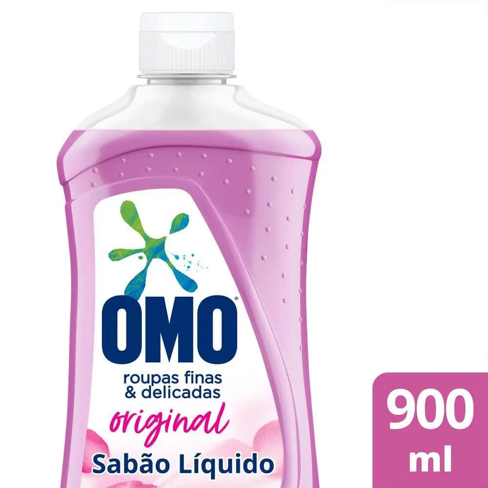 Sabão Líquido OMO Roupas Finas e Delicadas Original 900 ml
