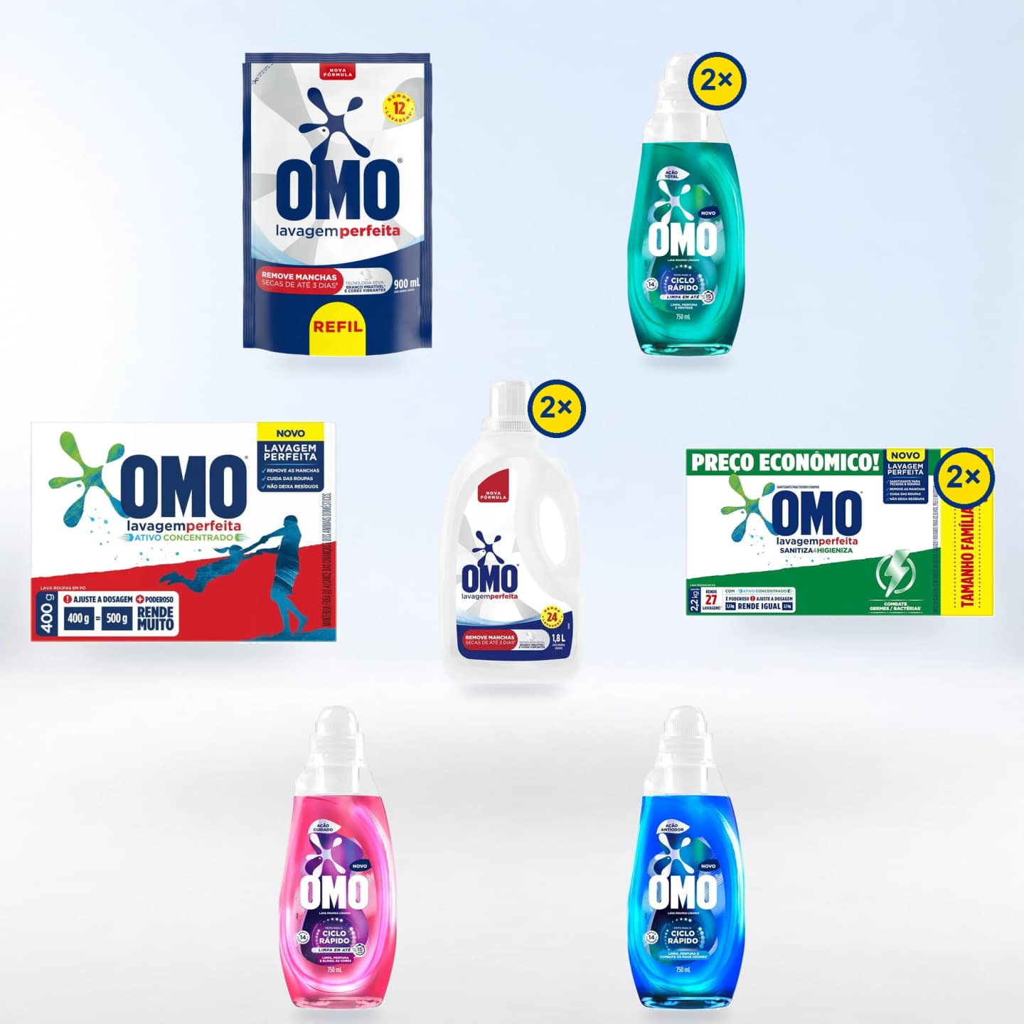 Kit Rotina Completa — embalagens incluídas