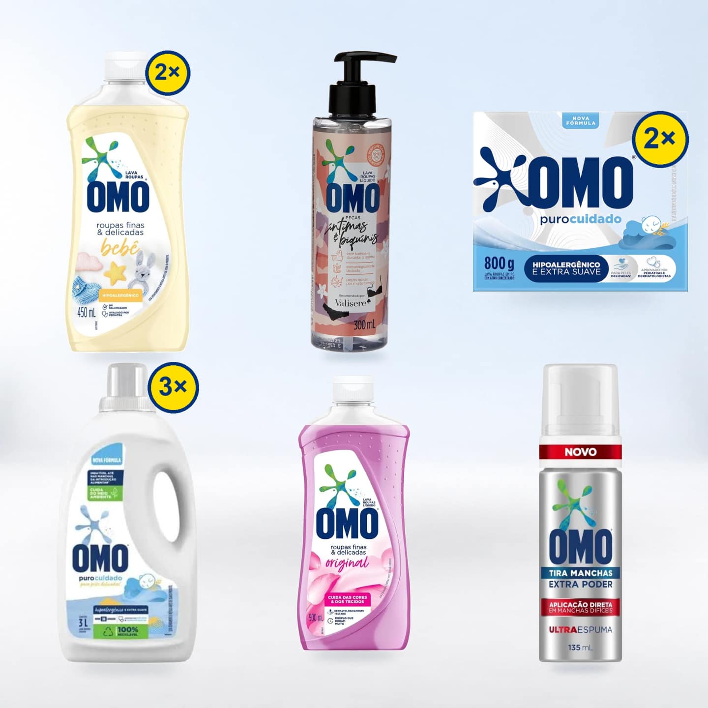 Kit Bebê e Delicadas — embalagens incluídas