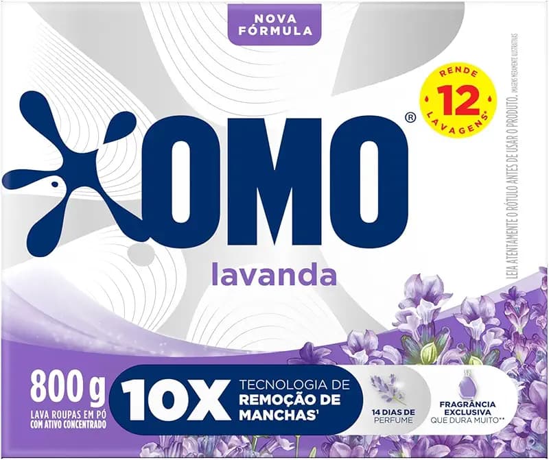 OMO Lavender Powder Laundry Detergent 800 g