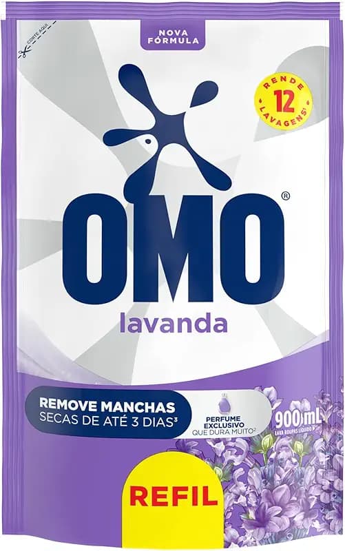 OMO Lavender Liquid Laundry Detergent Refill 900 ml