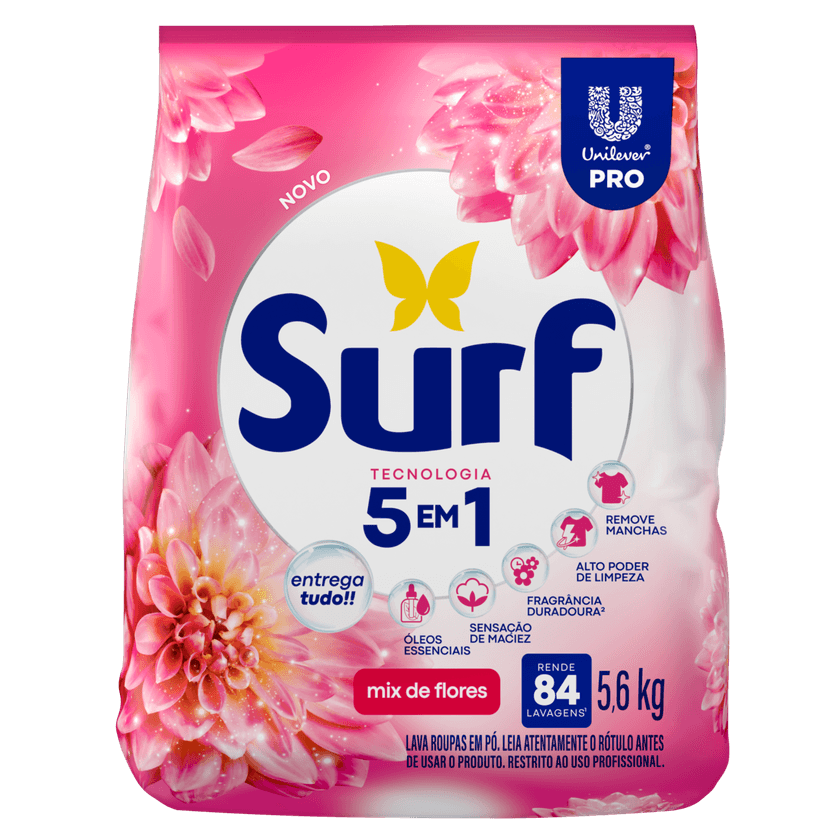 Surf Floral Mix Laundry Detergent Powder 5.6 kg 84 Washes