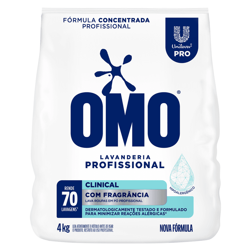 OMO Clinical Professional Fragranced Laundry Detergent Powder 4 kg 70 Washes
