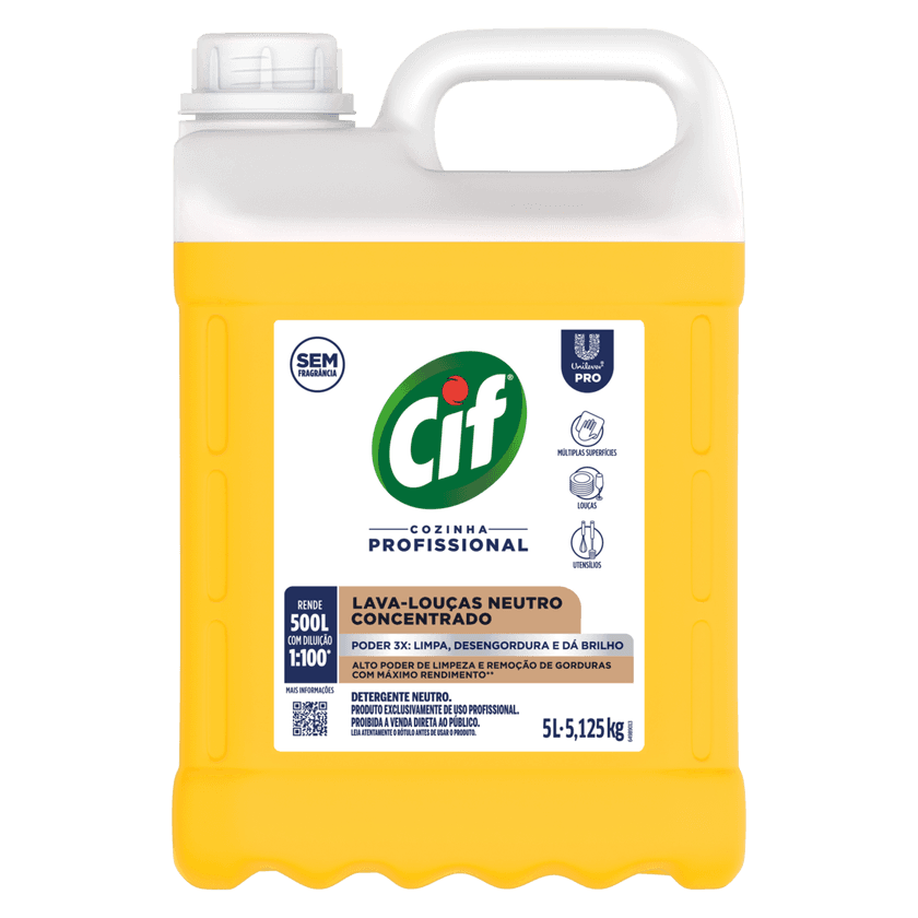 Cif Dishwashing Detergent Neutral Concentrated 5 L