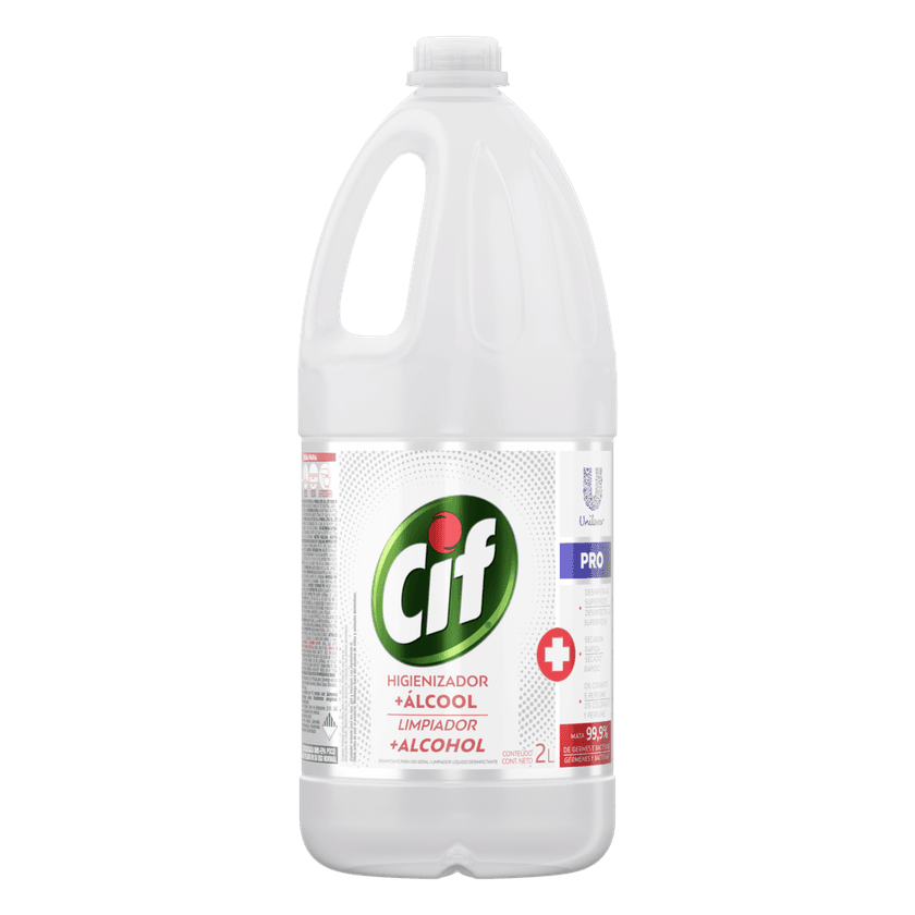 Cif Fragrance-Free Professional Sanitizer + Alcohol 2 L