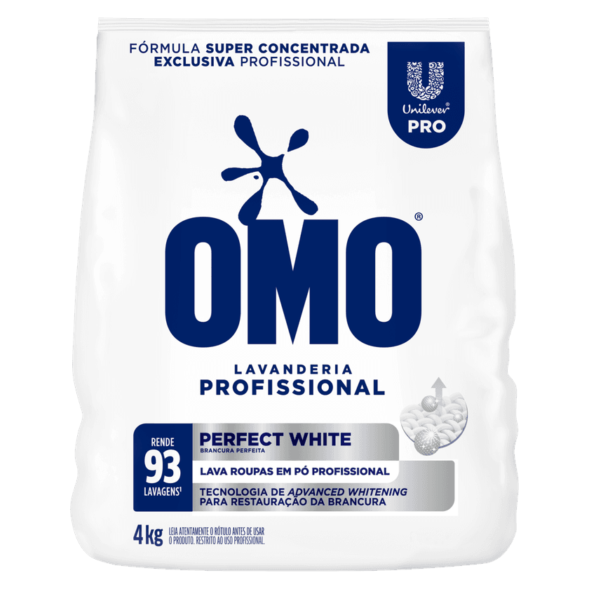 OMO Perfect White Laundry Detergent Powder 4 kg 93 Washes