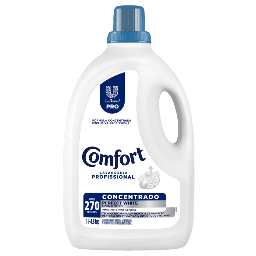 Comfort Concentrated Perfect White Fabric Softener 5 L 270 Washes