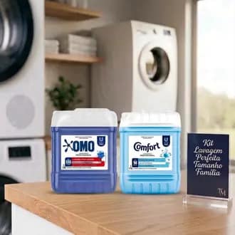 Kit OMO Lavanderia Profissional + Amaciante Comfort 14 L