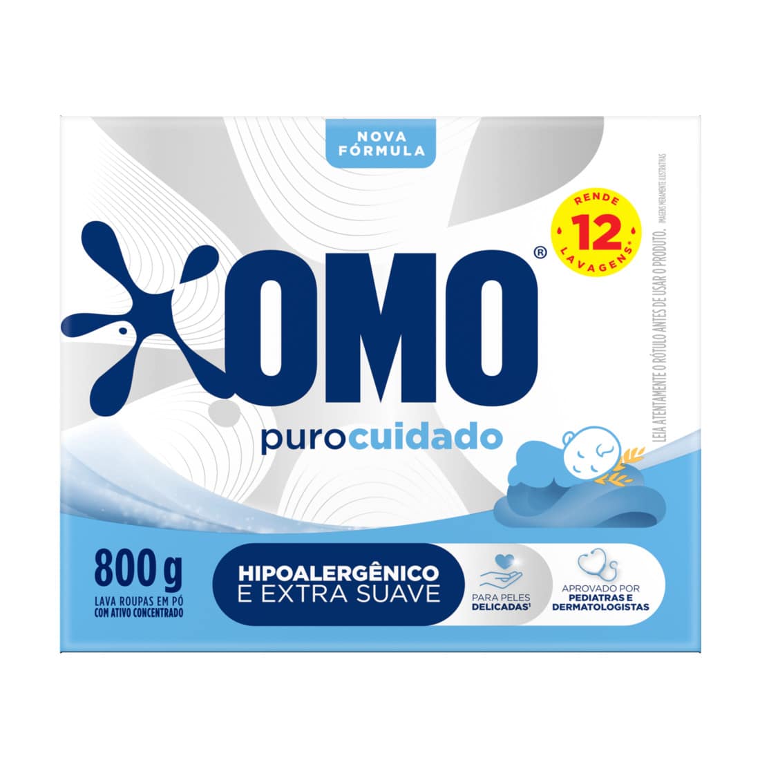 Sabão em Pó OMO Puro Cuidado 800 g
