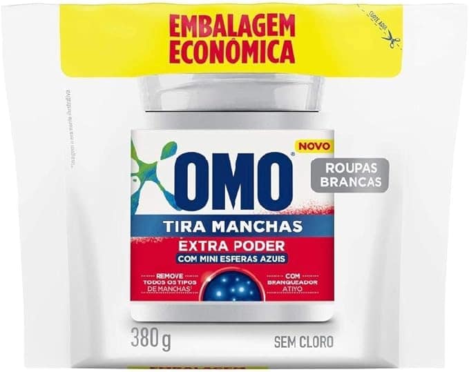 OMO Tira-Manchas Roupas Brancas em Pó 380 g