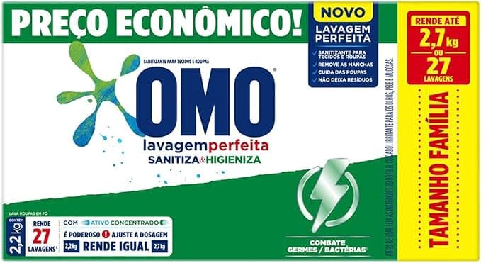OMO Perfect Wash Sanitizes & Hygienizes 2,2 kg