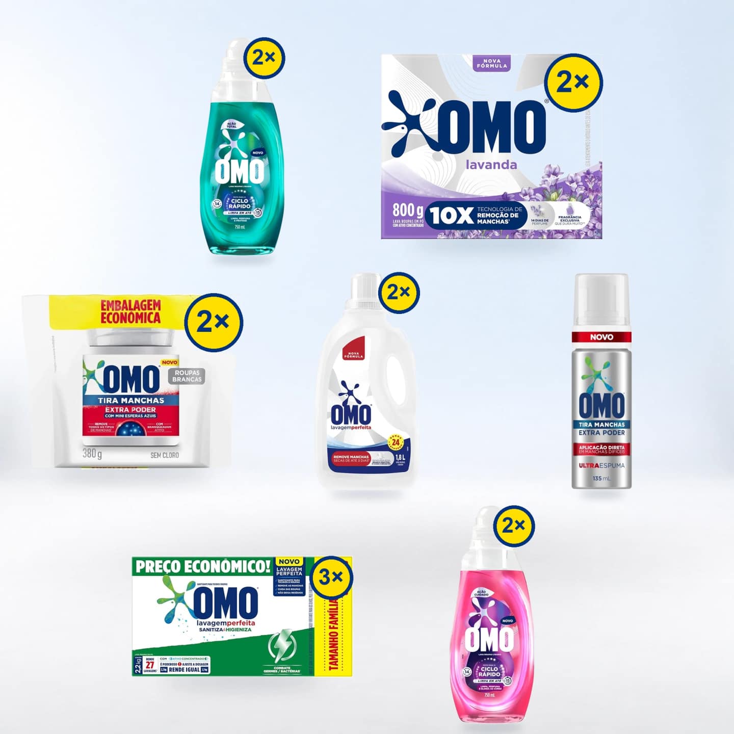 Kit Brancas e Coloridas — embalagens incluídas