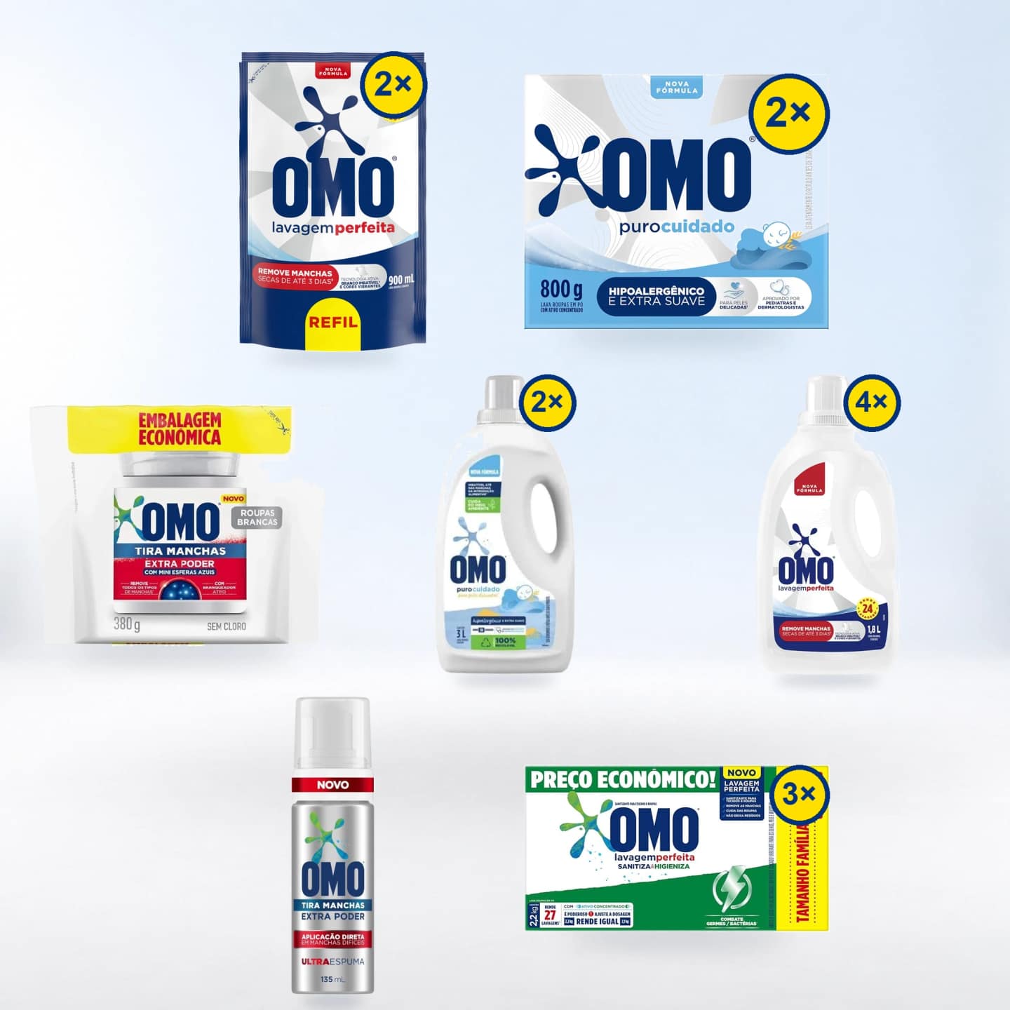 Kit Casa Total — embalagens incluídas