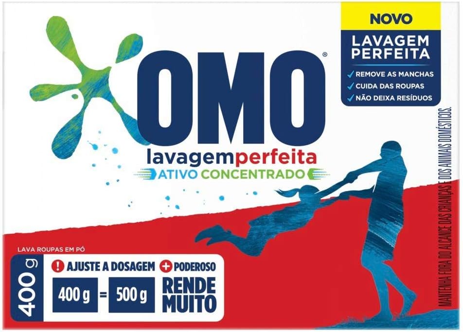 OMO Lavagem Perfeita em Pó 400g