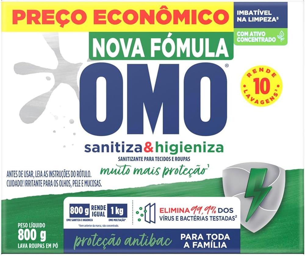 OMO Sanitiza & Higieniza em Pó 800g