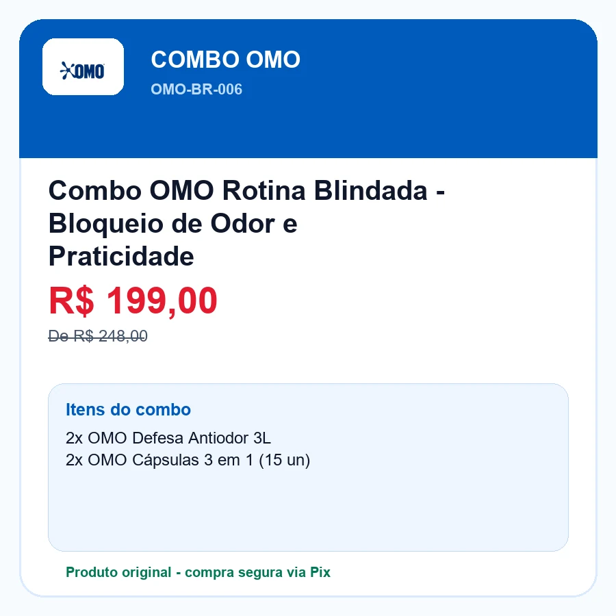 OMO Puro Cuidado Refil 900ml