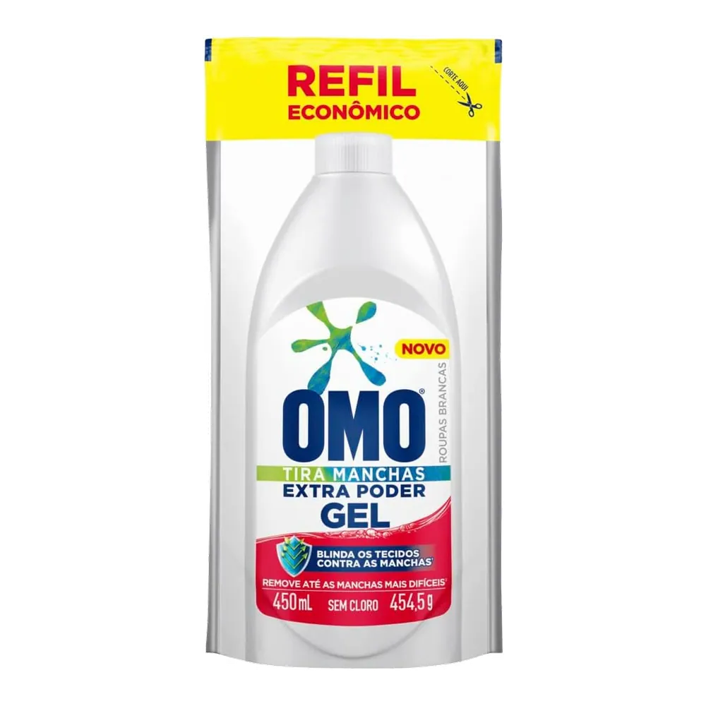 OMO Tira-Manchas Roupas Brancas Refil 450 ml
