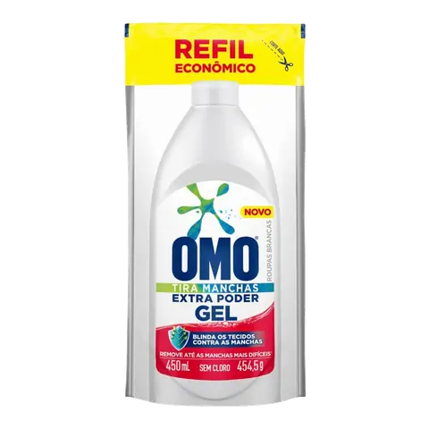 OMO Tira-Manchas Roupas Brancas Refil 450 ml