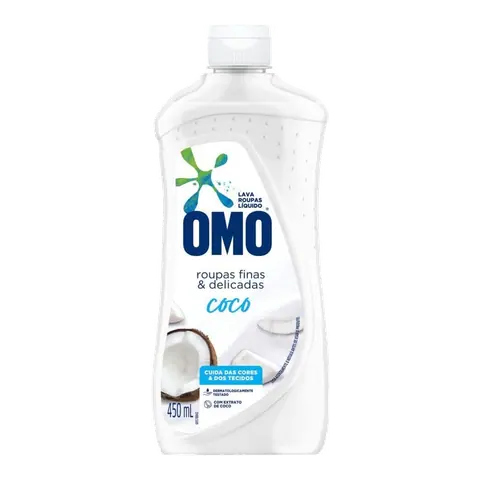 OMO Roupas Finas e Delicadas Coco 450 ml