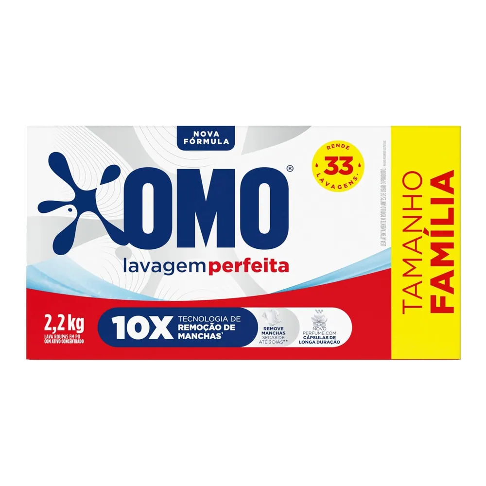 OMO Sabão em Pó Lavagem Perfeita 2,2 kg