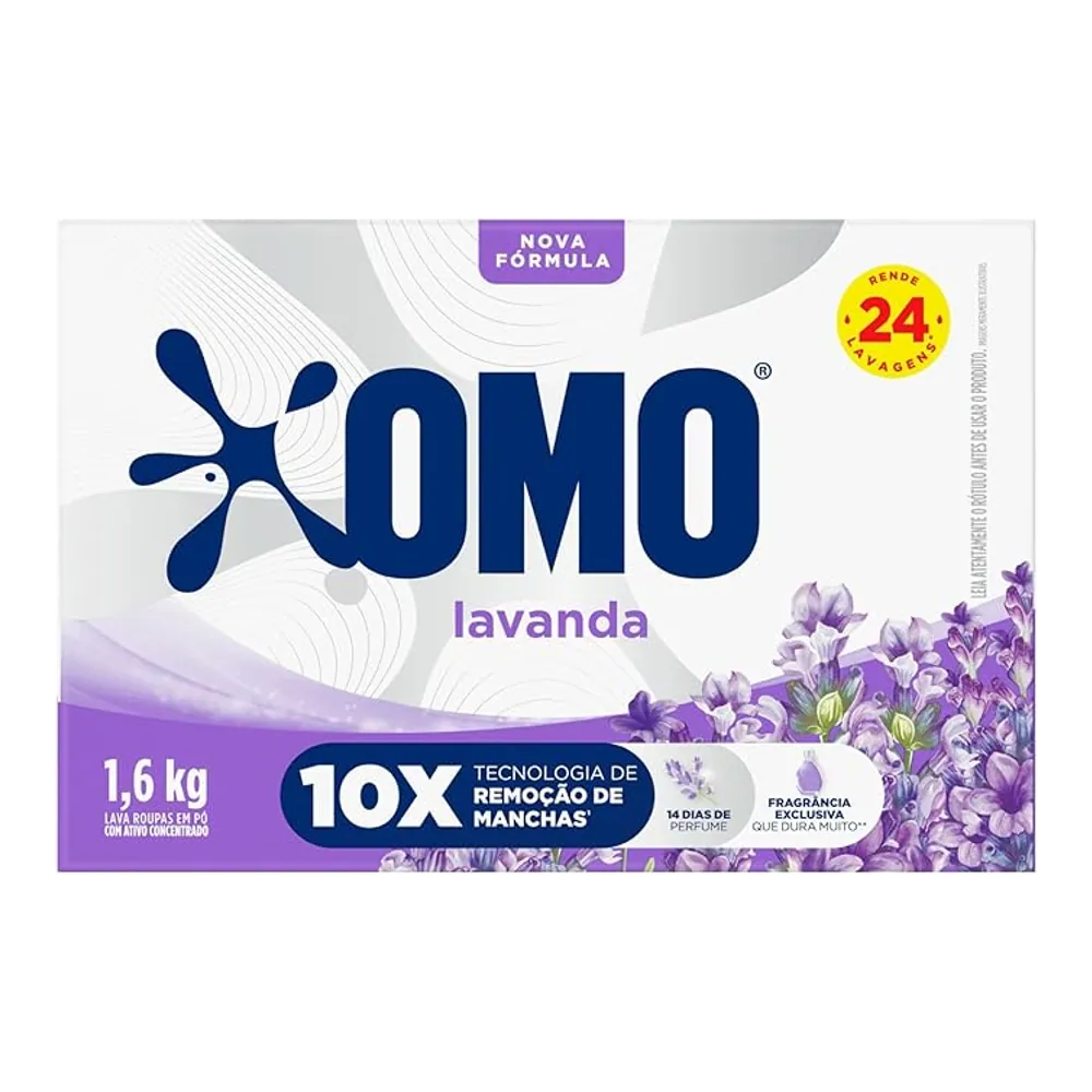 OMO Lavanda Sabão em Pó 1,6 kg