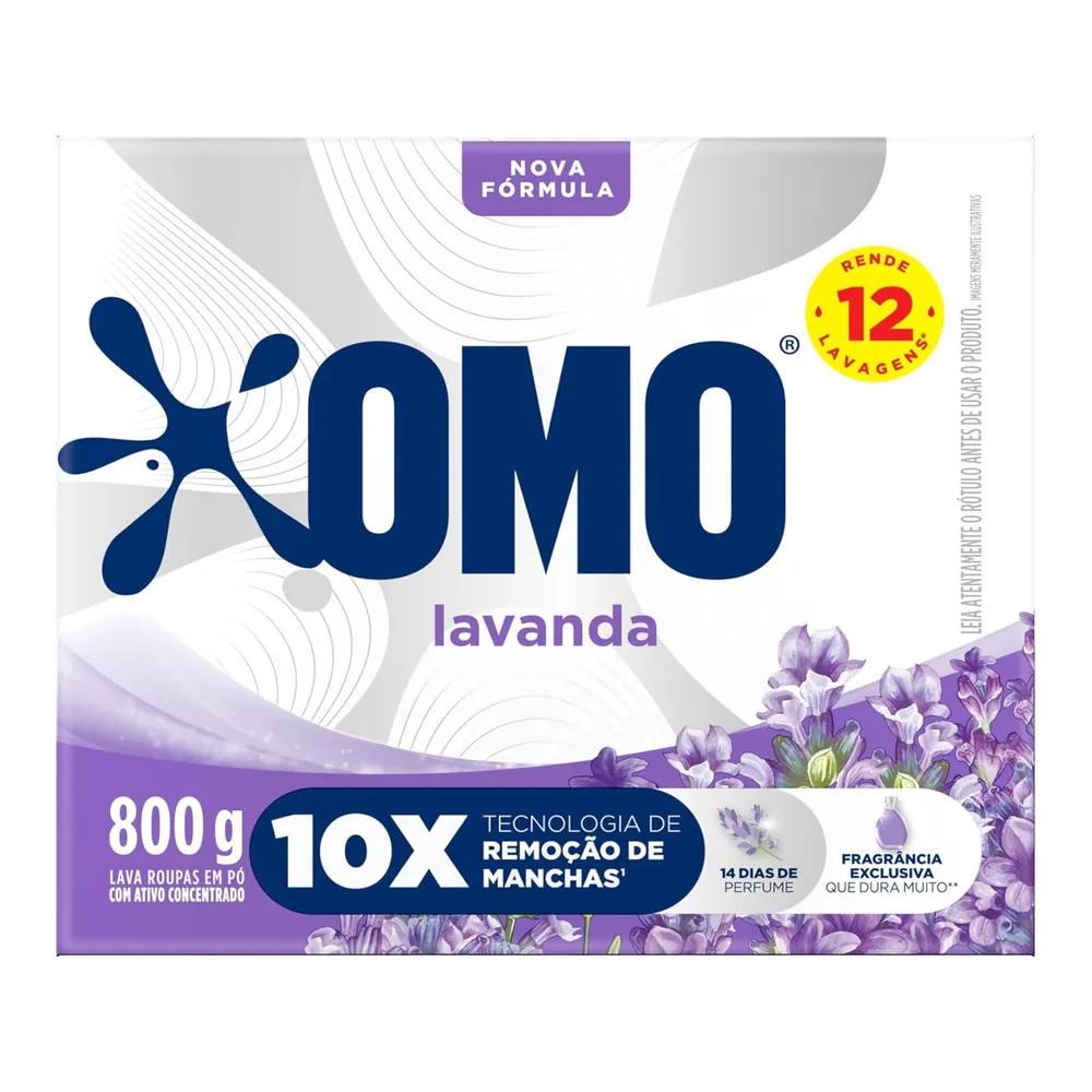 OMO Lavanda Sabão em Pó 800 g
