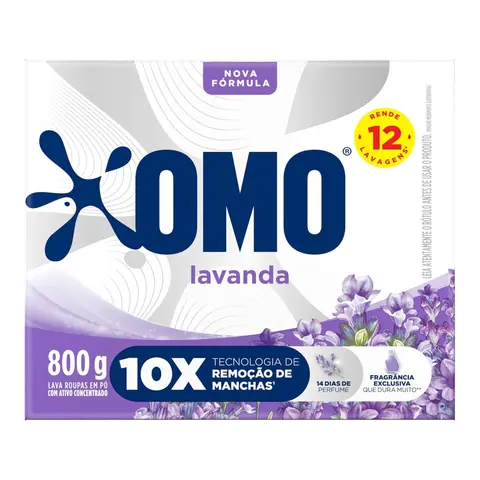 OMO Lavanda Sabão em Pó 800 g