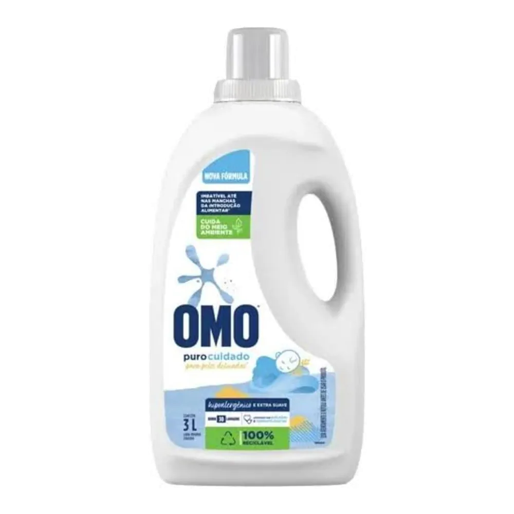 OMO Puro Cuidado Sabão Líquido 3 L