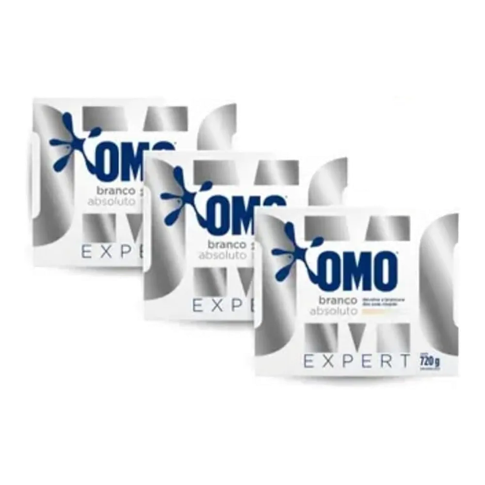 Kit OMO Branco Absoluto Expert 3 x 720 g